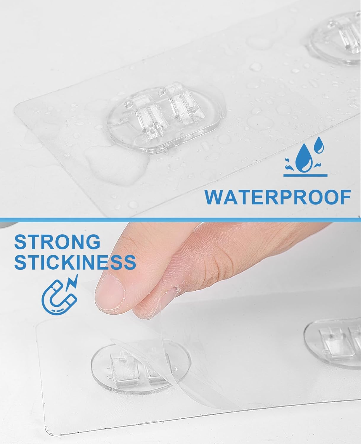 14 Pack Shower Caddy Adhesive Replacement Hooks