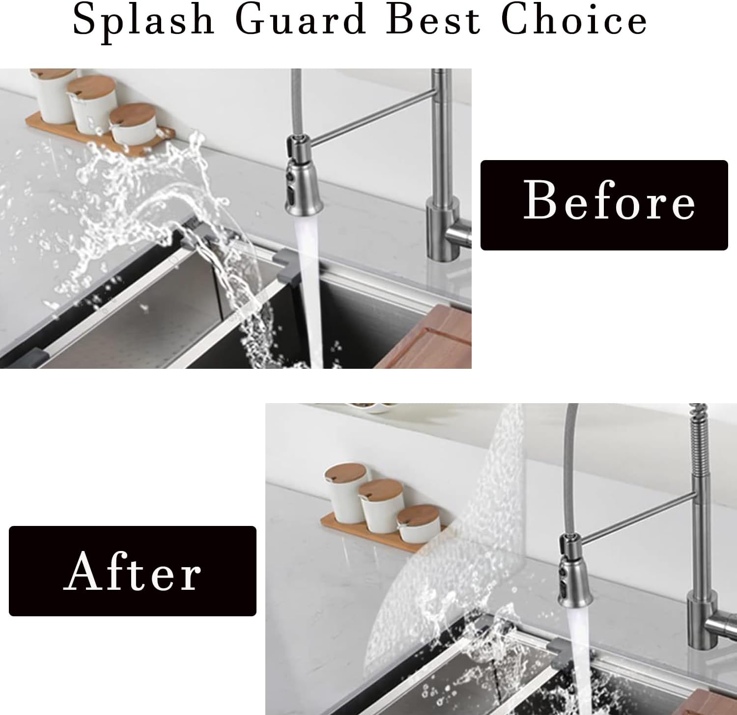 Zisqerts Acrylic Shower Splash Guard Set