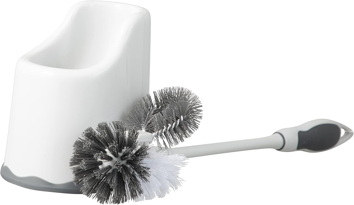 Superio Toilet Bowl Brush and Holder with Under Rim Cleaner 1
