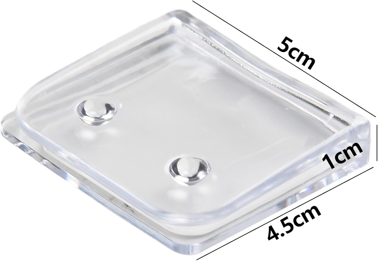 Oceanialend Shower Curtain Clips Transparent Windproof Anti-Splash Fasteners