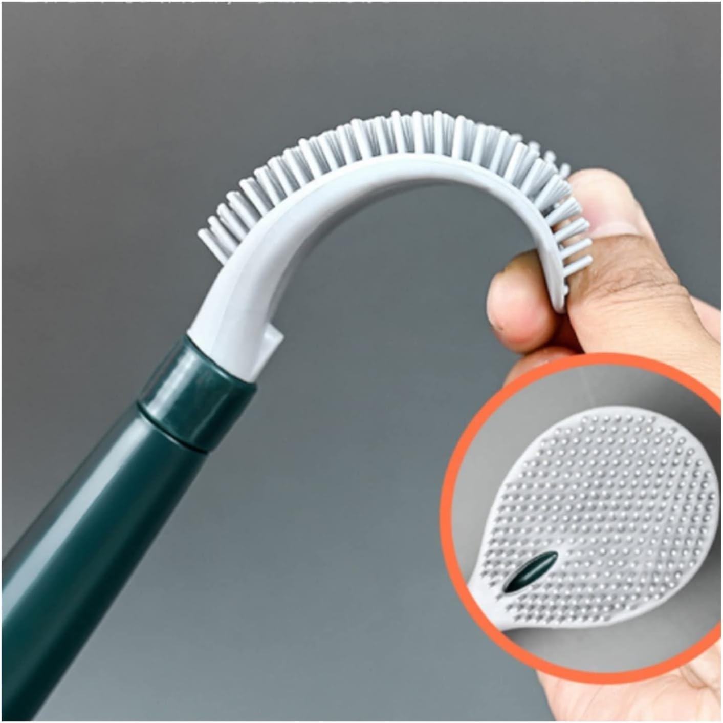 UNNS Wall-Mounted Toilet Brush with Holder White