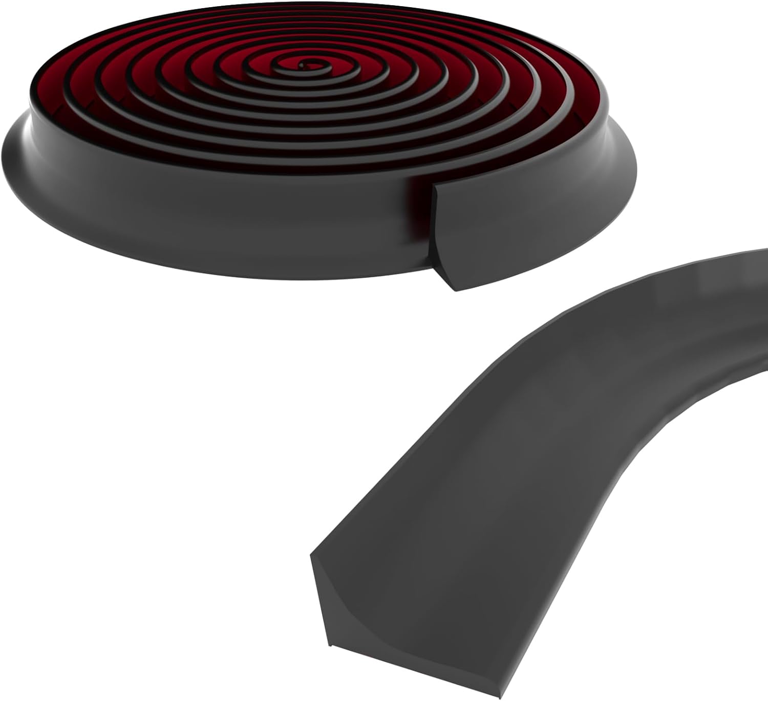 Symyda Collapsible Shower Water Dam Barrier Black 08M