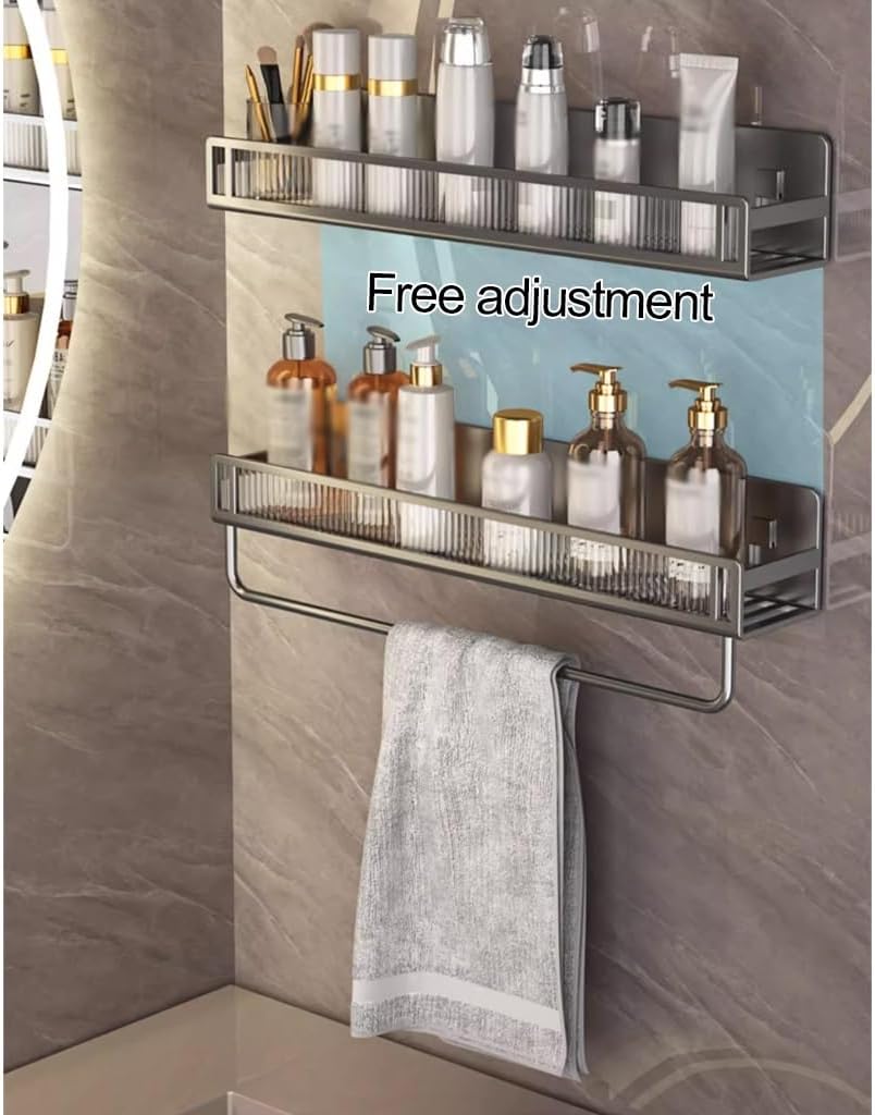 ANNBKA Shower Shelf Rack No Drilling Organizer 30CM 1 Layer