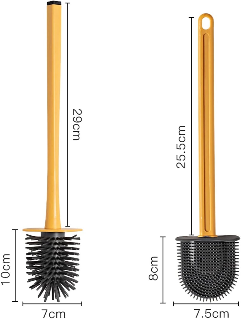 UNNS Toilet Brush and Holder Set Wall-Mounted White