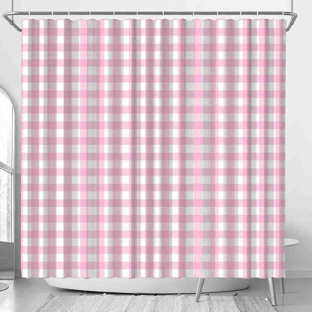 VISALUNA 72x72in Shower Curtain Set with 12 Hooks