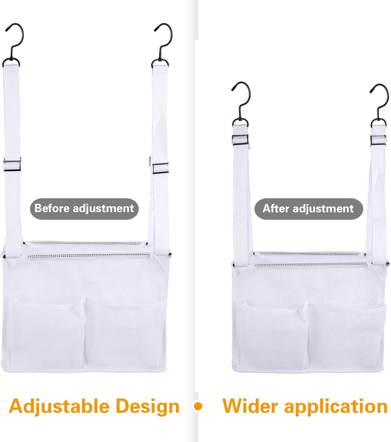 Phying Hanging Mesh Shower Caddy with 4 Pockets