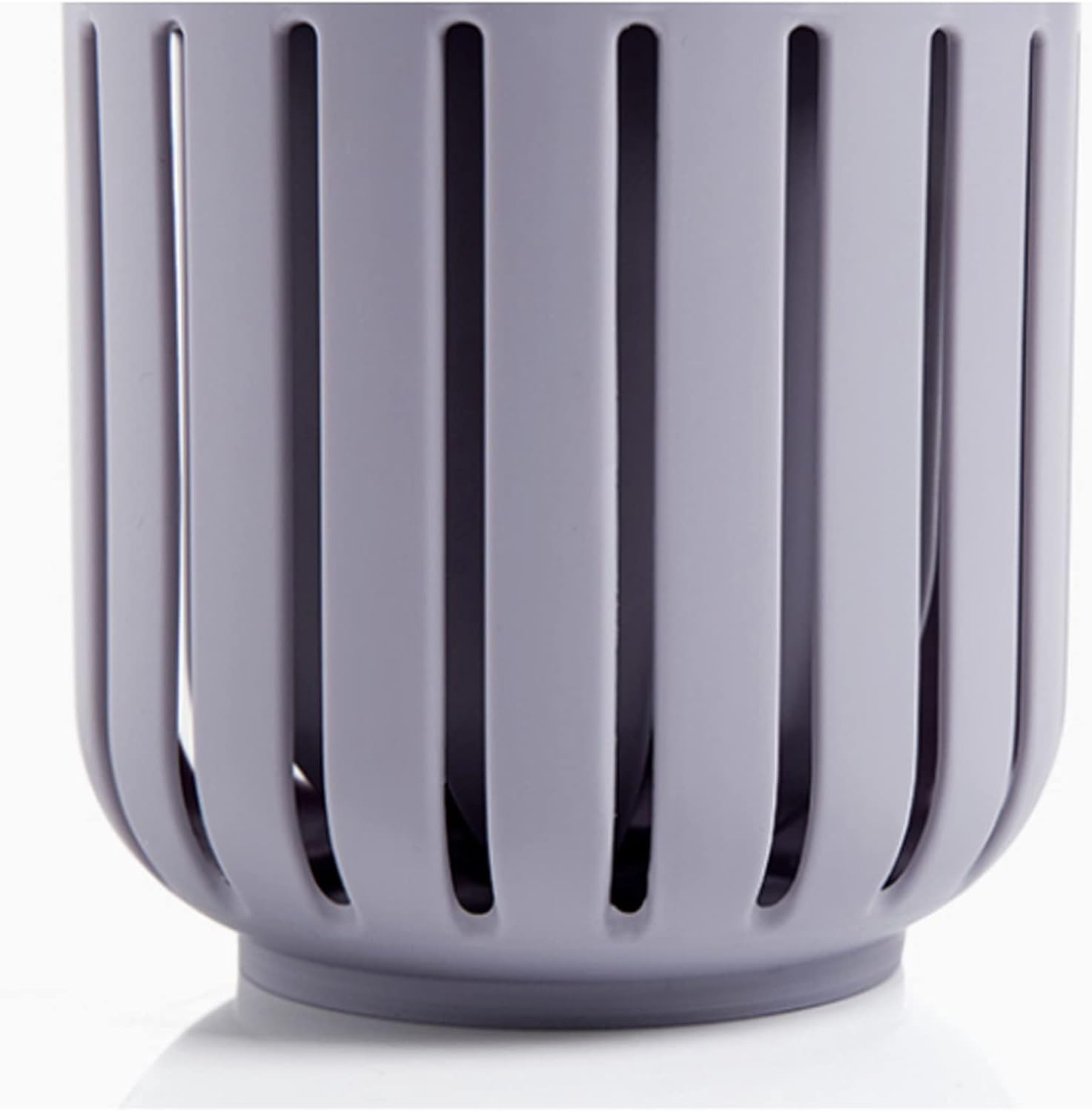 Gray-Blue Wall-Mounted Toilet Brush Set with Holder