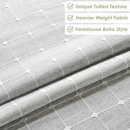 Nesphy Boho Farmhouse Shower Curtain Set