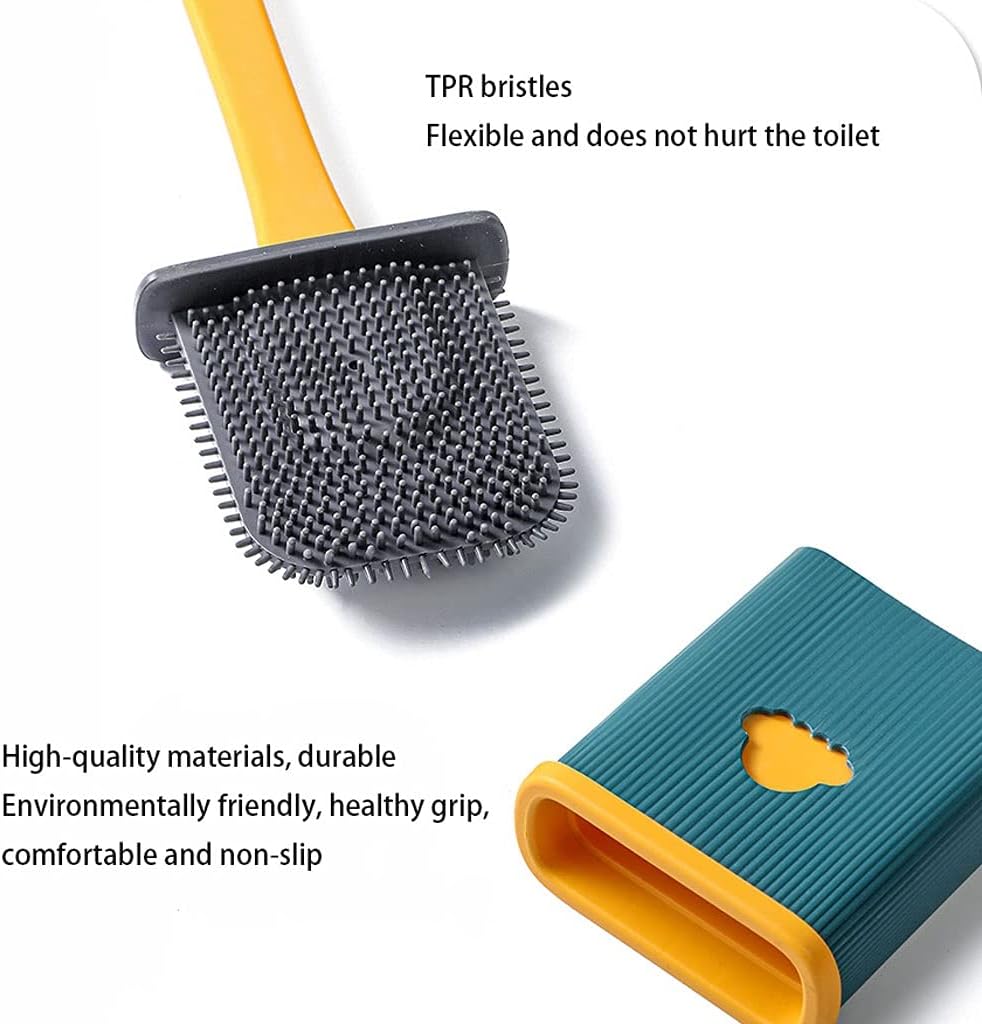 INKTUS Toilet Brush Holder with Non-Slip Handle