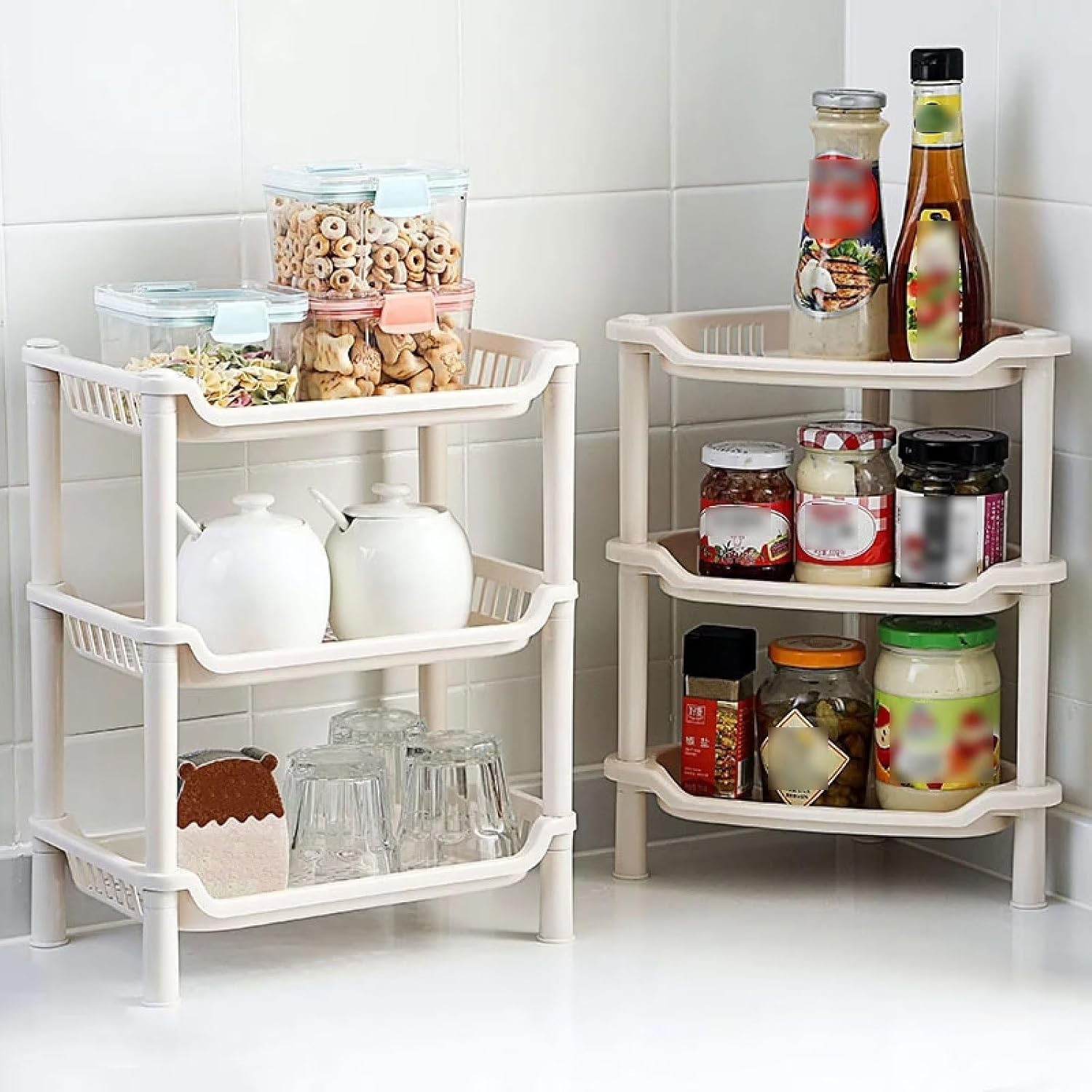 Typutomi 3 Tier Shower Caddy Organizer Shelf Blue