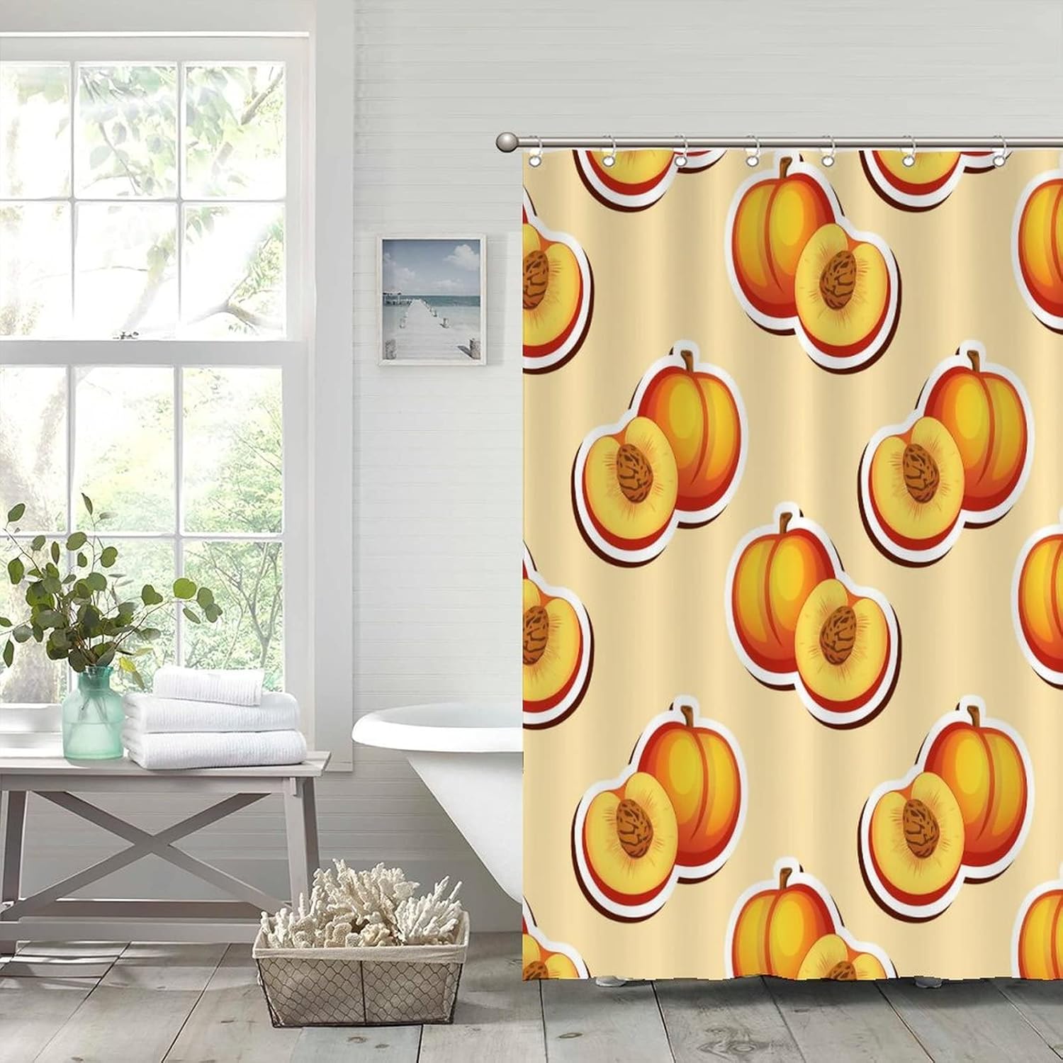 Funny Fruit Shower Curtain Liner Set 47 x 71