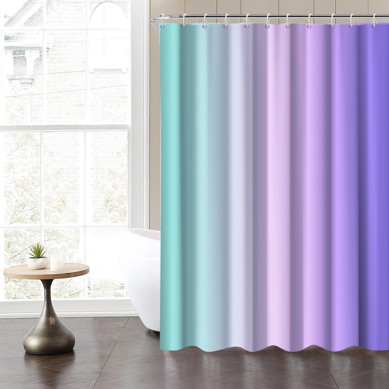 Uiiooazy Rainbow Shower Curtain Set 72x72 Inches
