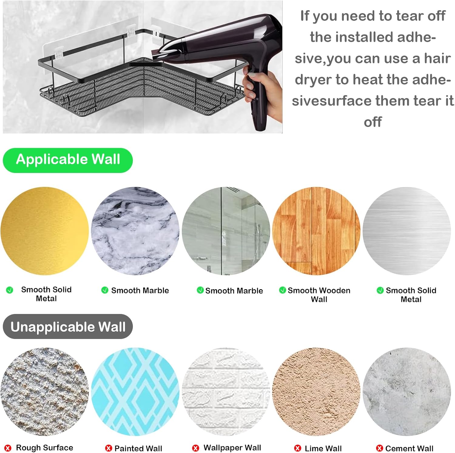 ChrisW 14 Pcs Waterproof Wall Hooks Adhesive
