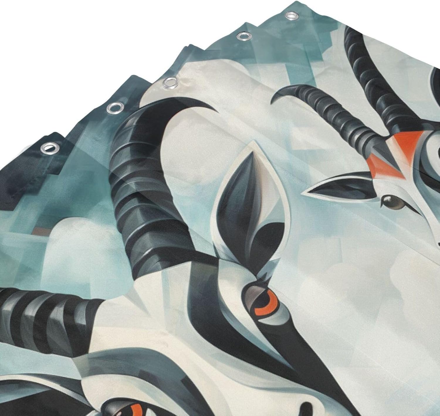 DAOWANGZUO Sheep Shower Curtain Set 1
