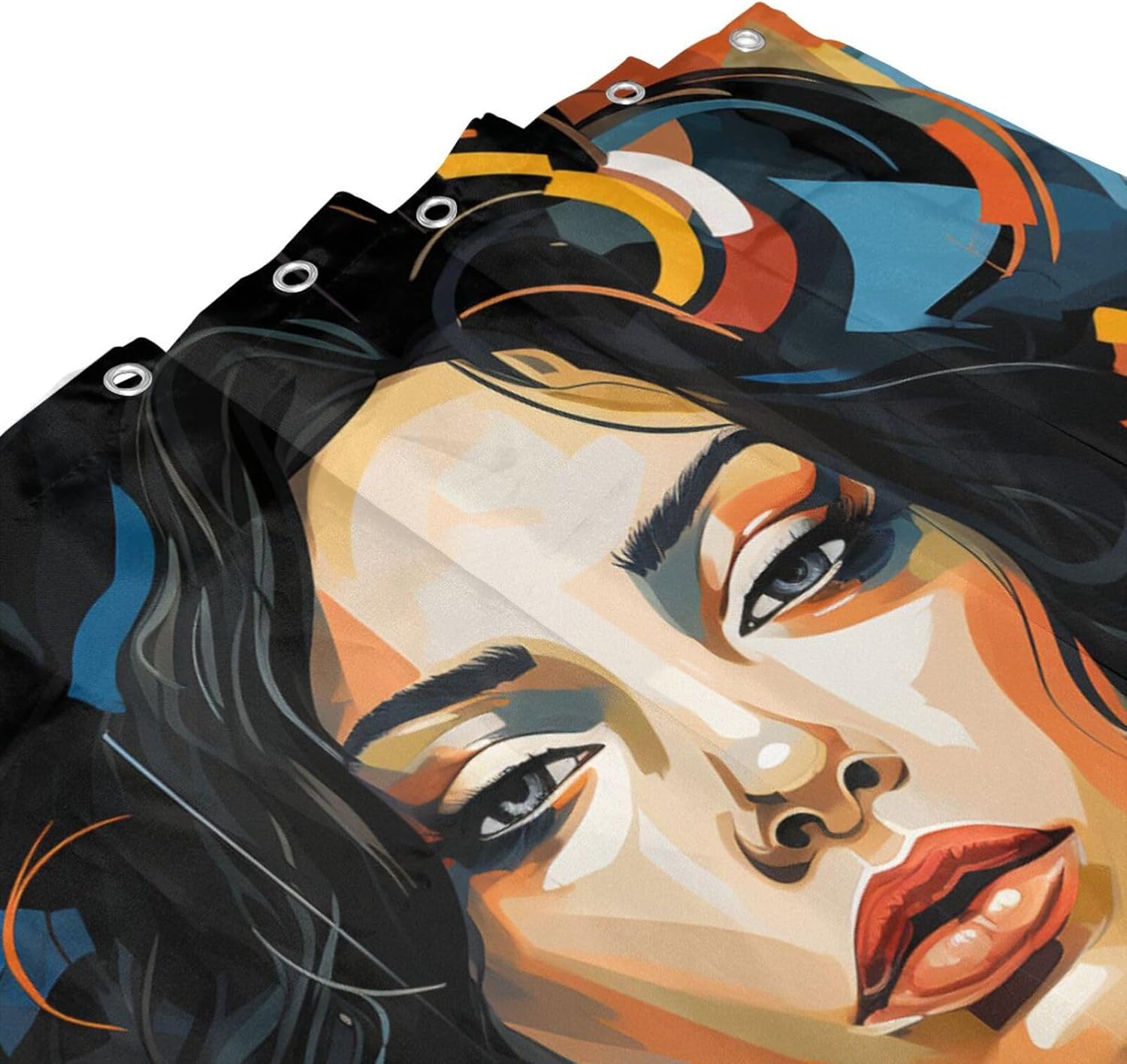 DAOWANGZUO Female Face Shower Curtain Set 1