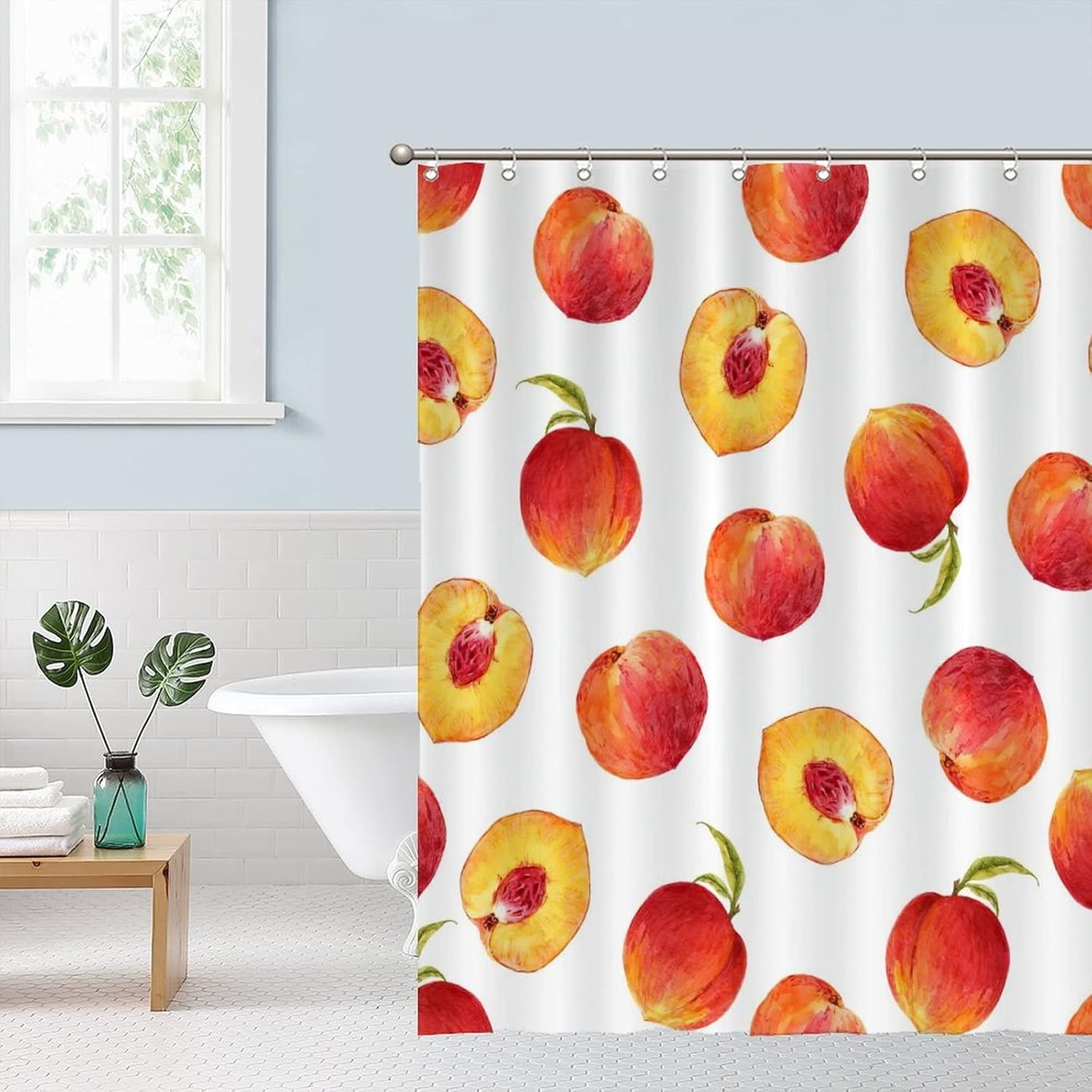 Funny Fruit Shower Curtain Liner Set 59 x 71