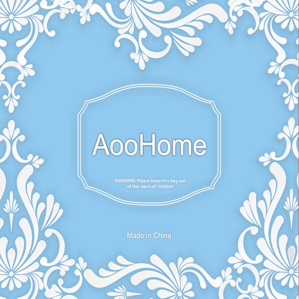 AooHome 72x72 Inch Clear EVA Shower Curtain with Bottom Magnets