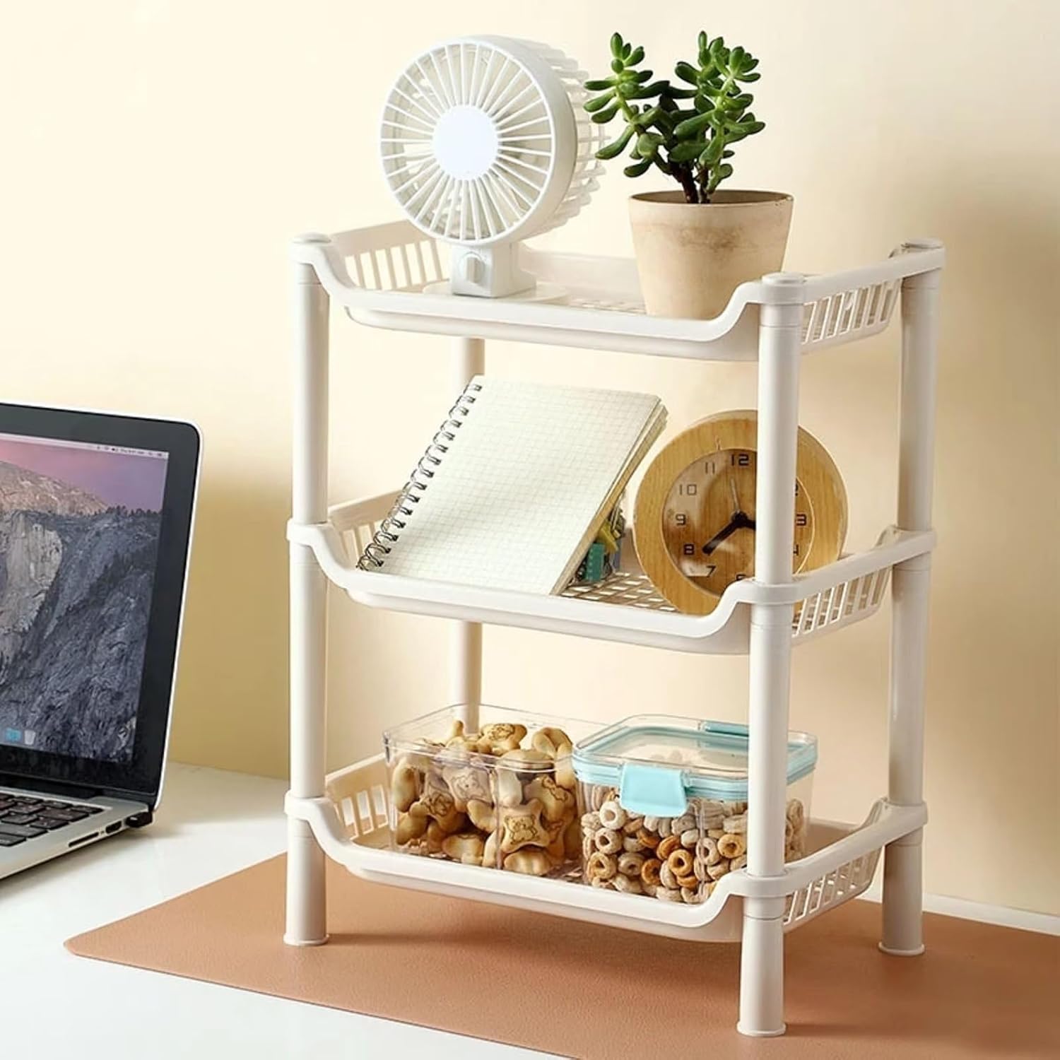 3 Tier Shower Caddy Organizer Shelf in White