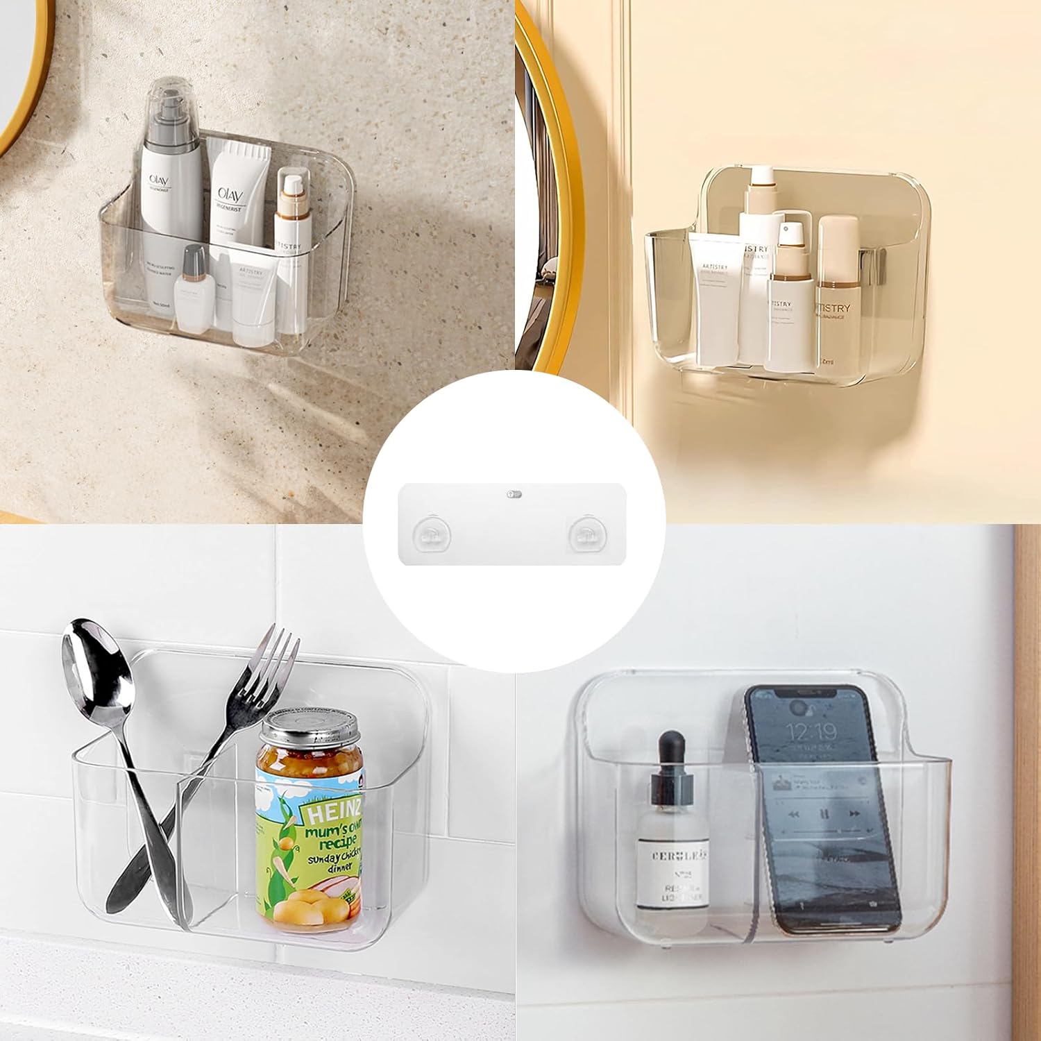 Diesisa 2 Pack Wall Mount Shower Caddy
