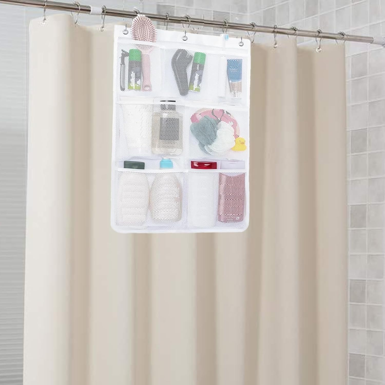ULIFEBETTER 2 Pack Shower Caddy with 7 Pockets