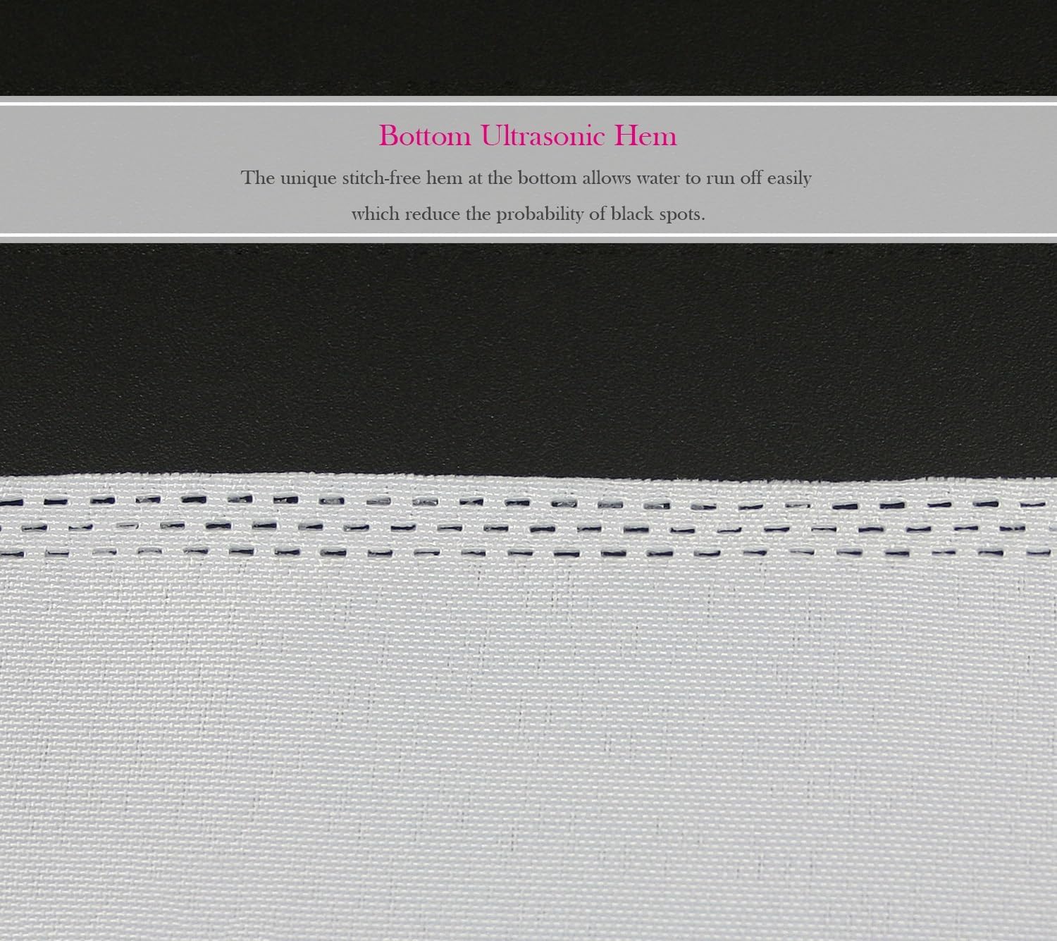 Fabritones Hook Free Shower Curtain Set 71x74 Inch