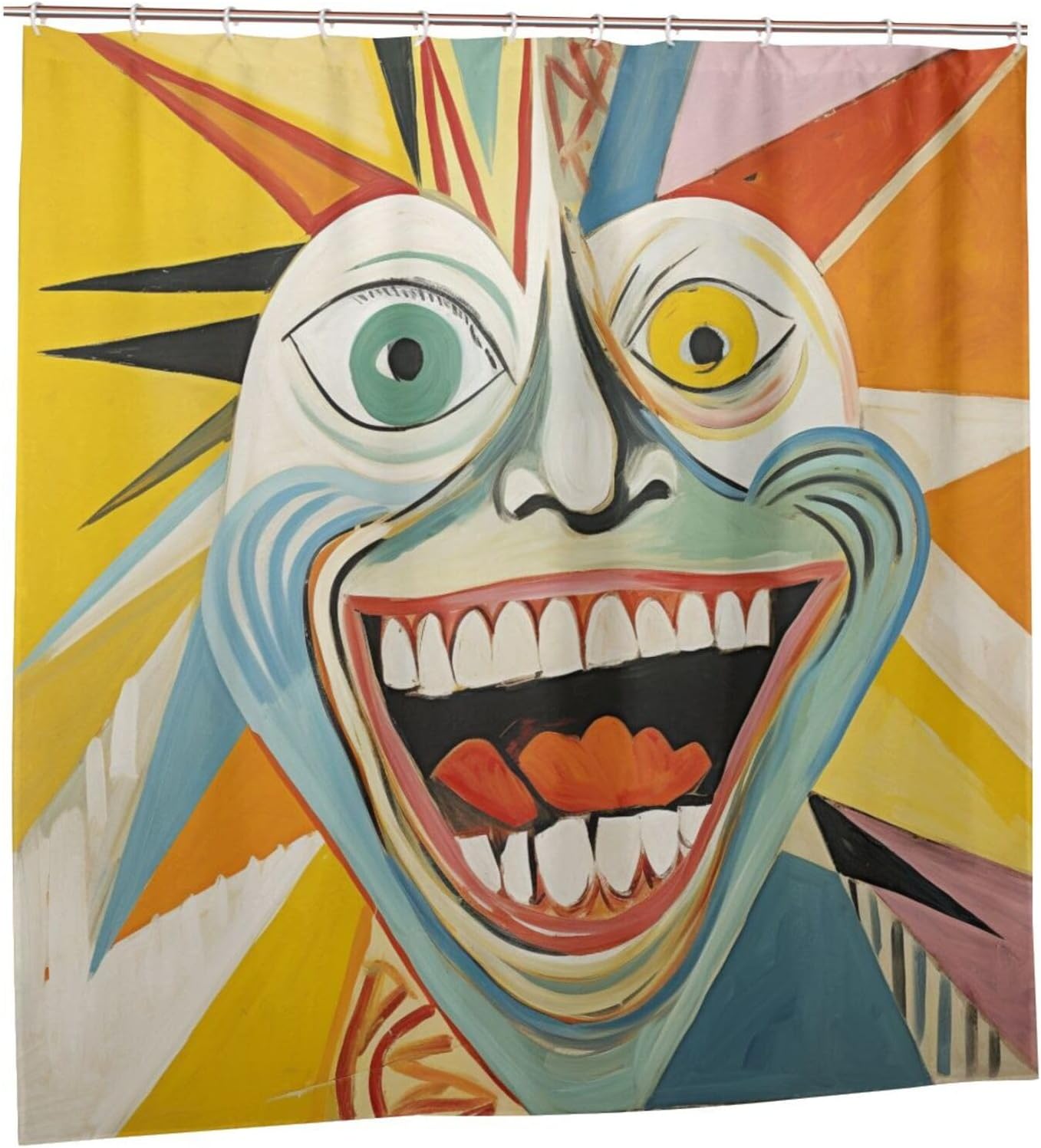 DAOWANGZUO Laughing Girl Shower Curtain Set 1
