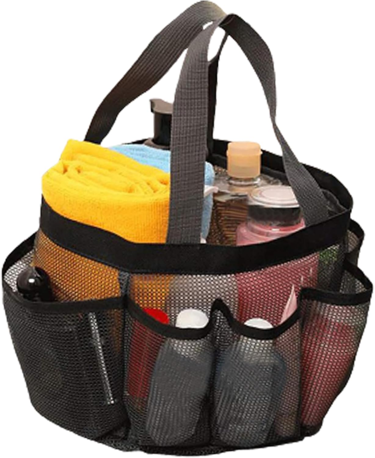 Mesh Shower Caddy Bag 8-Pocket Portable and Lightweight