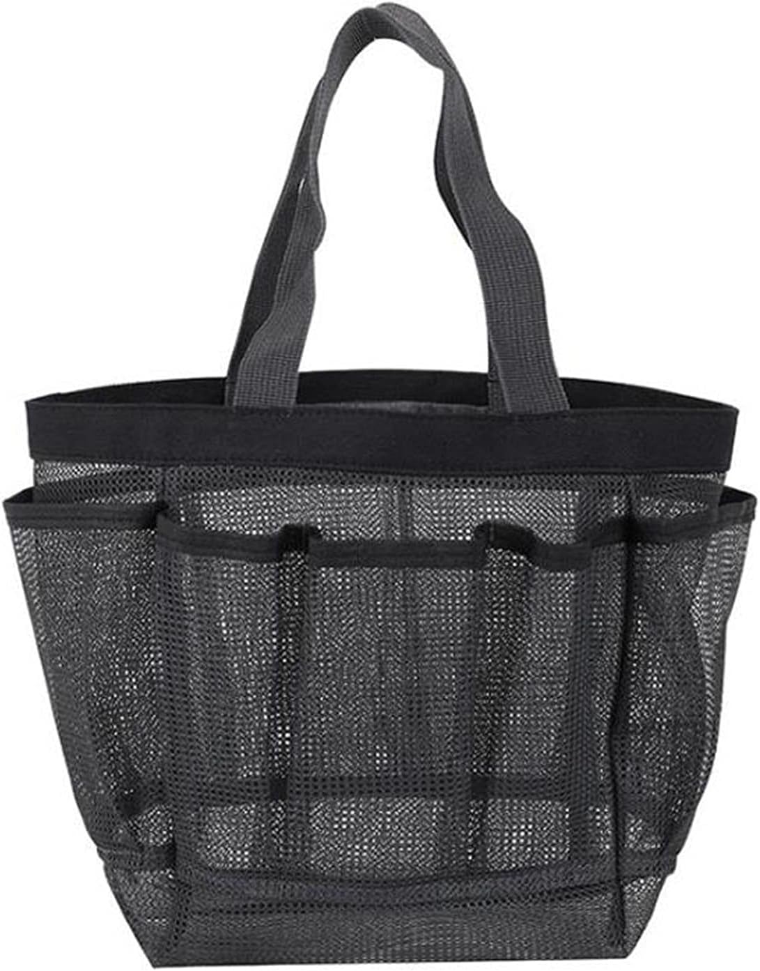 Mesh Shower Caddy Tote with 8 Pockets and Durable Handle
