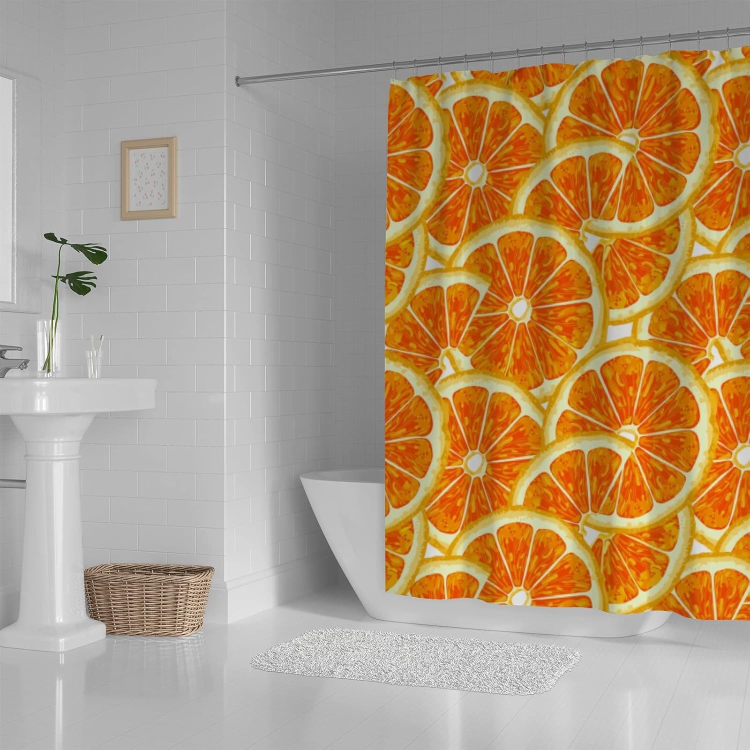 Hapuxt 60x72 Inch Waterproof Shower Curtain with 12 Hooks 1