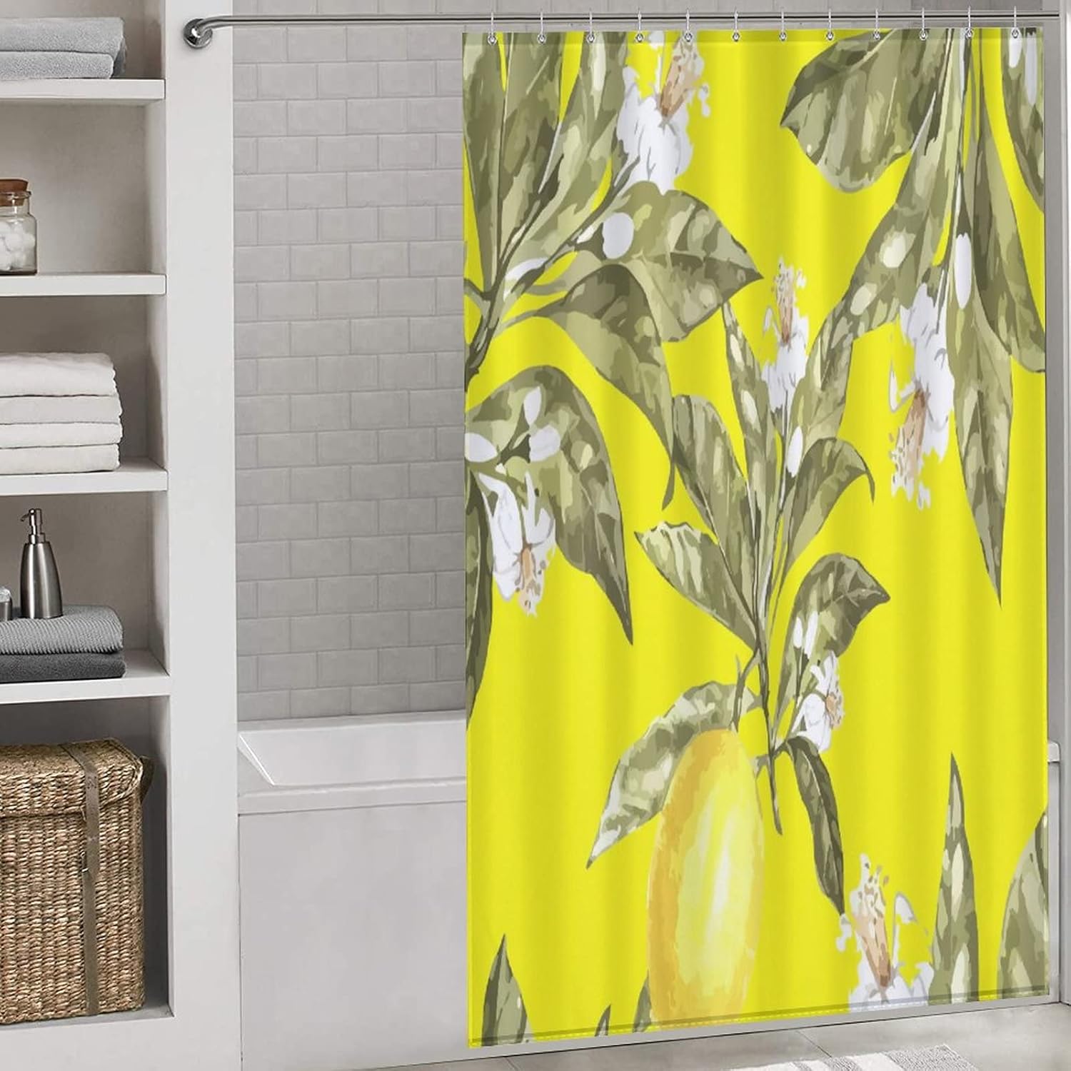 Sweet Natural Food Shower Curtain Lemon Summer