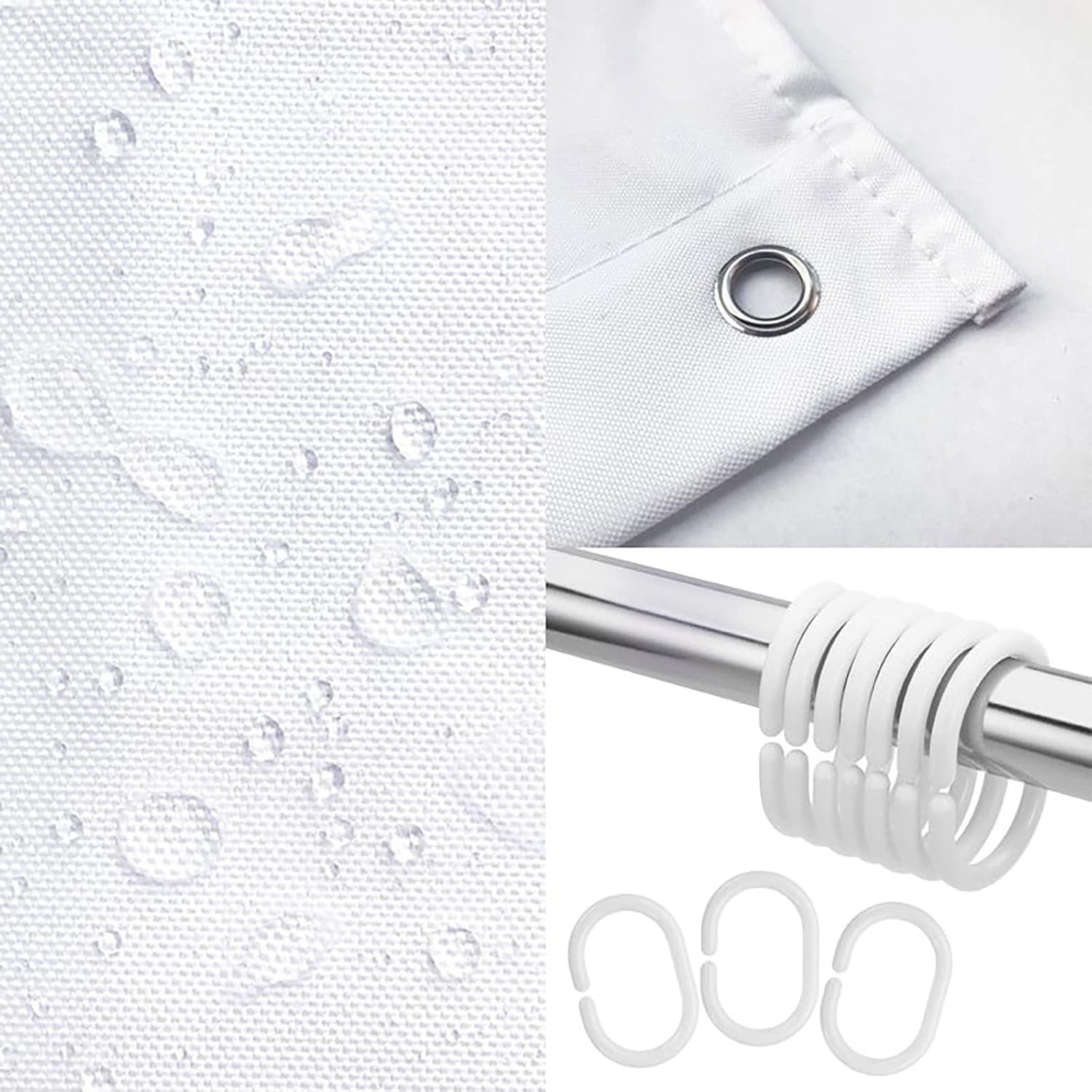 UTF4C Fruit Lattice Shower Curtain Set 35x71 with Hooks