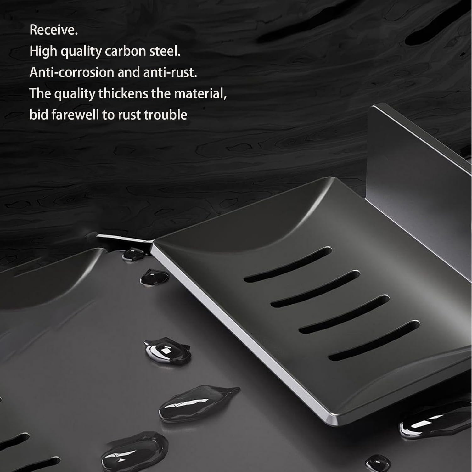 2 Pack Stainless Steel Soap Holders with Drainage for Shower and Bathroom