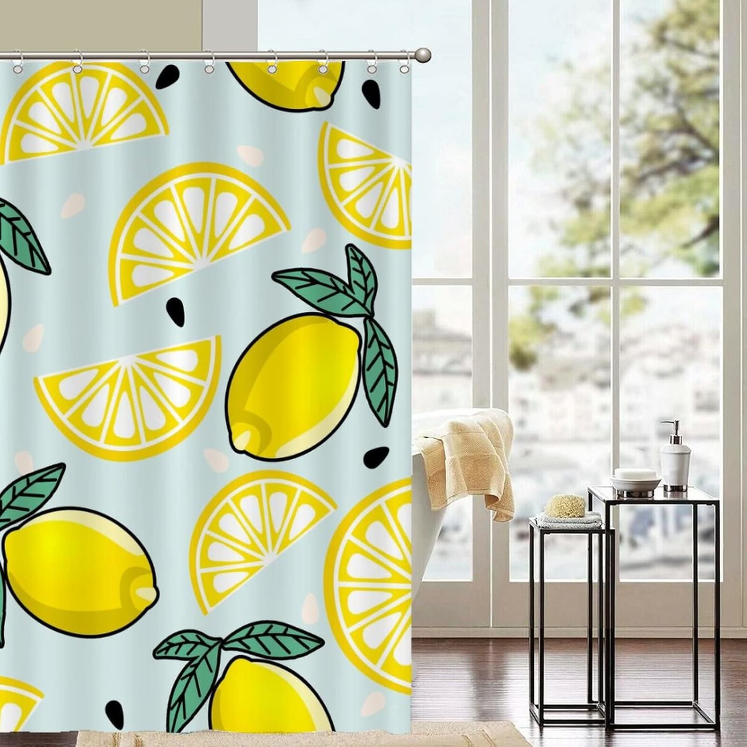 Funny Fruit Shower Curtain Liner Set 71 x 79