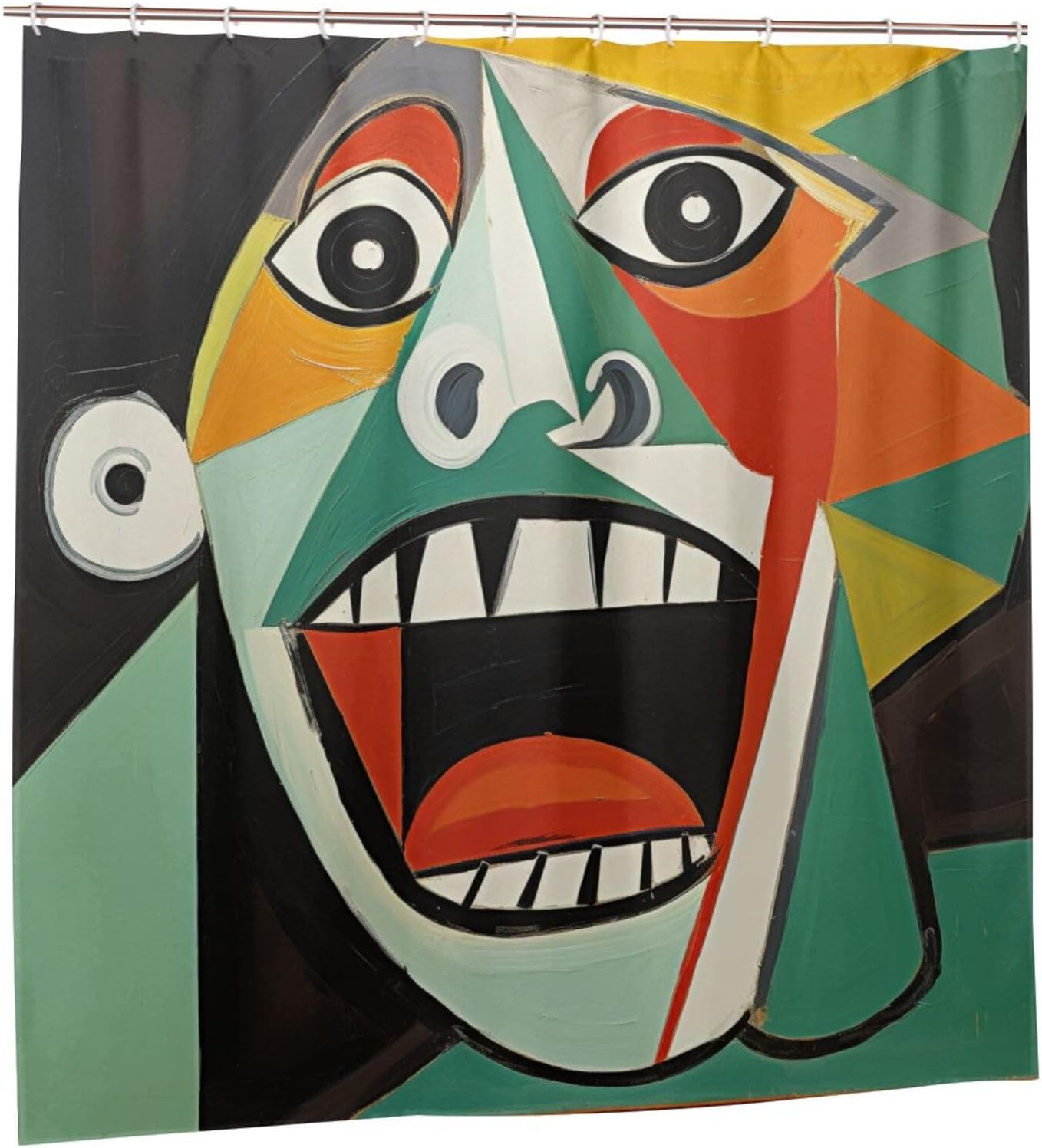 DAOWANGZUO Laughing Boy Boho Shower Curtain Set