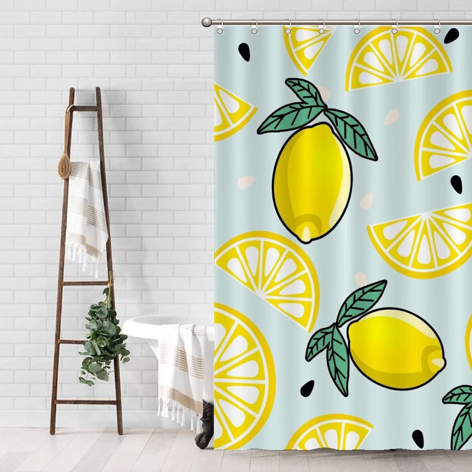 Funny Fruit Shower Curtain Liner Set 71 x 79