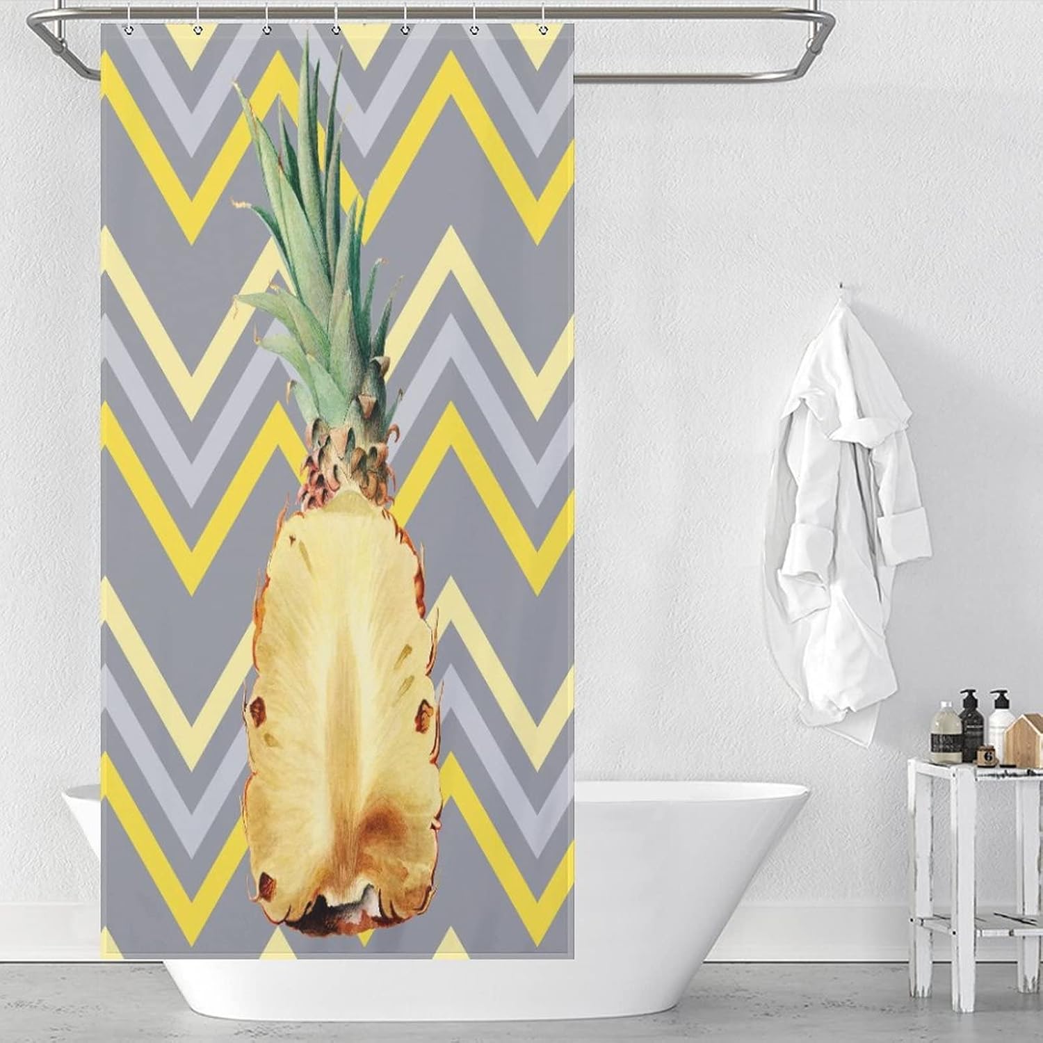 Sweet Natural Food Shower Curtain with 12 Hooks 1