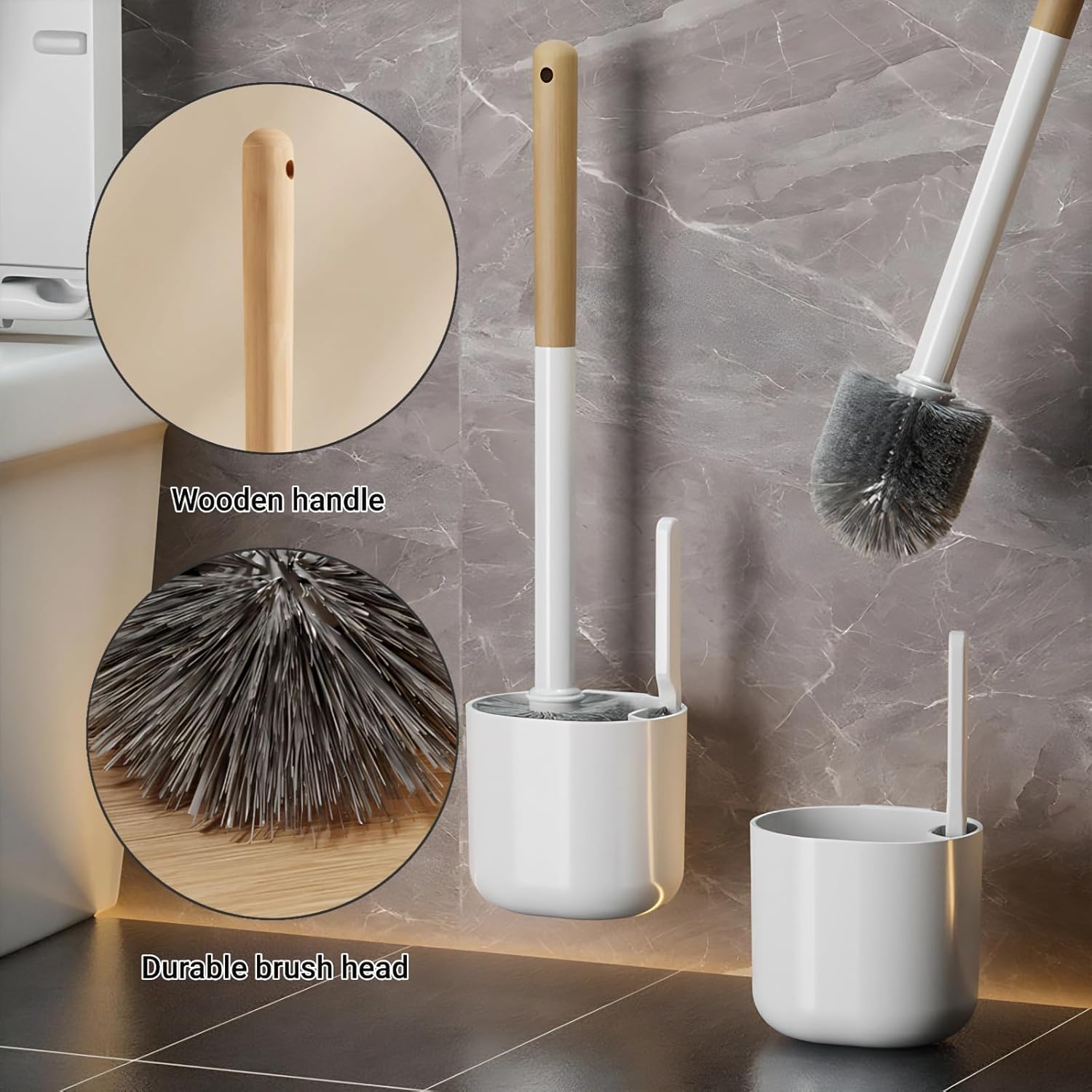 Suyue Y Toilet Brush and Holder Set 2 Pack 1