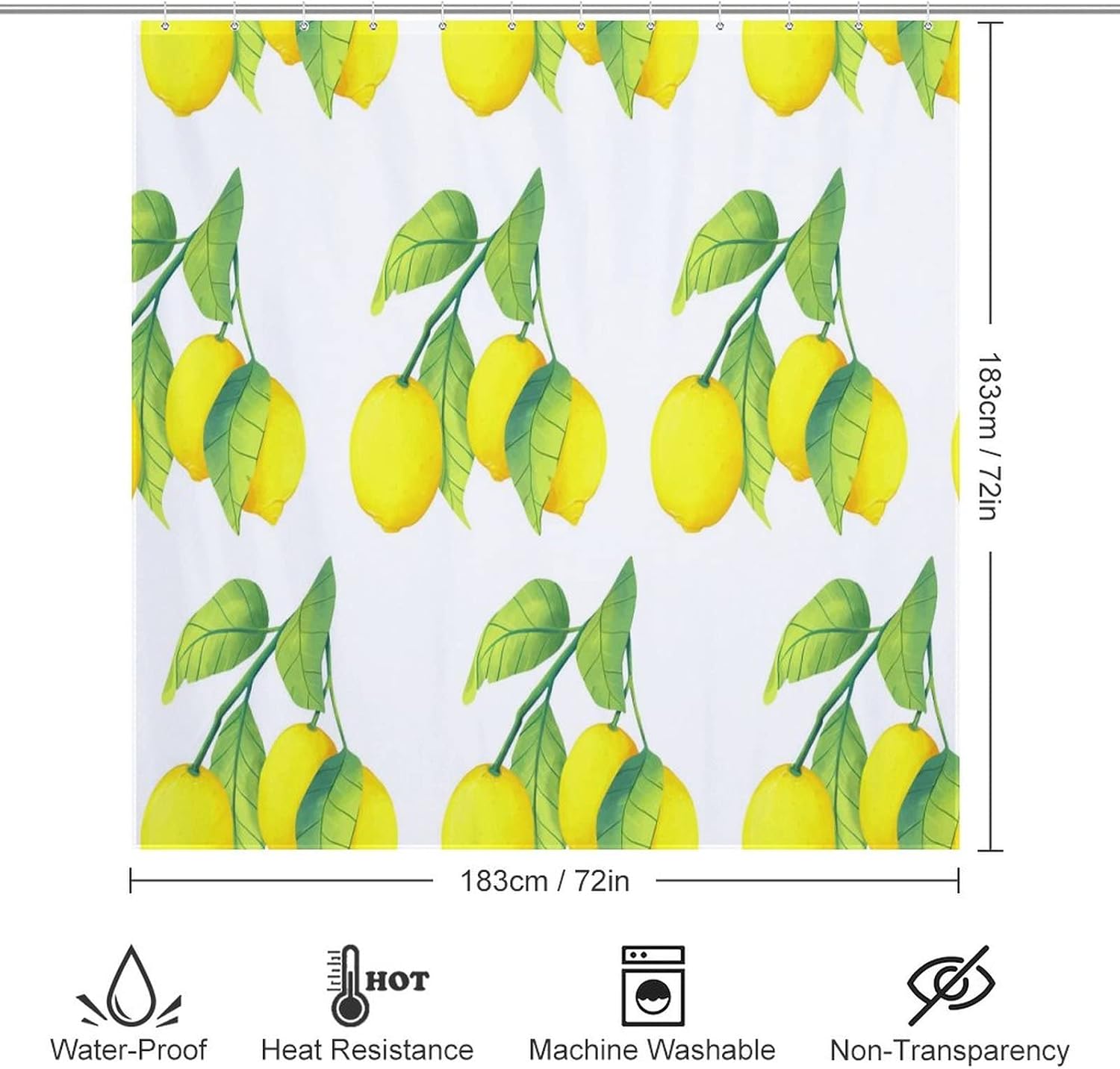 Sweet Natural Food Shower Curtain Set