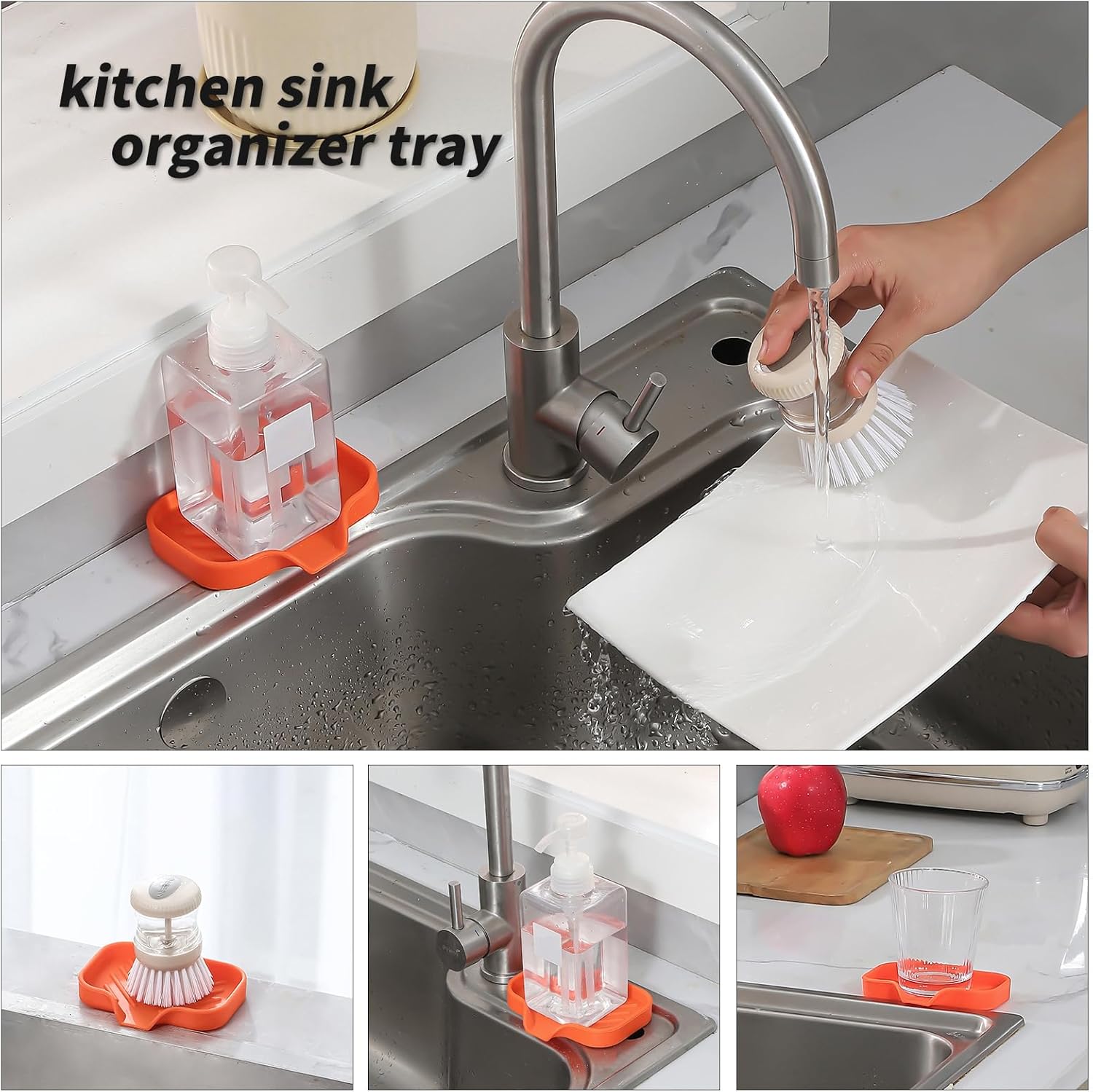 MicoYang Silicone Soap Dish with Drain Spout - 49x32 1