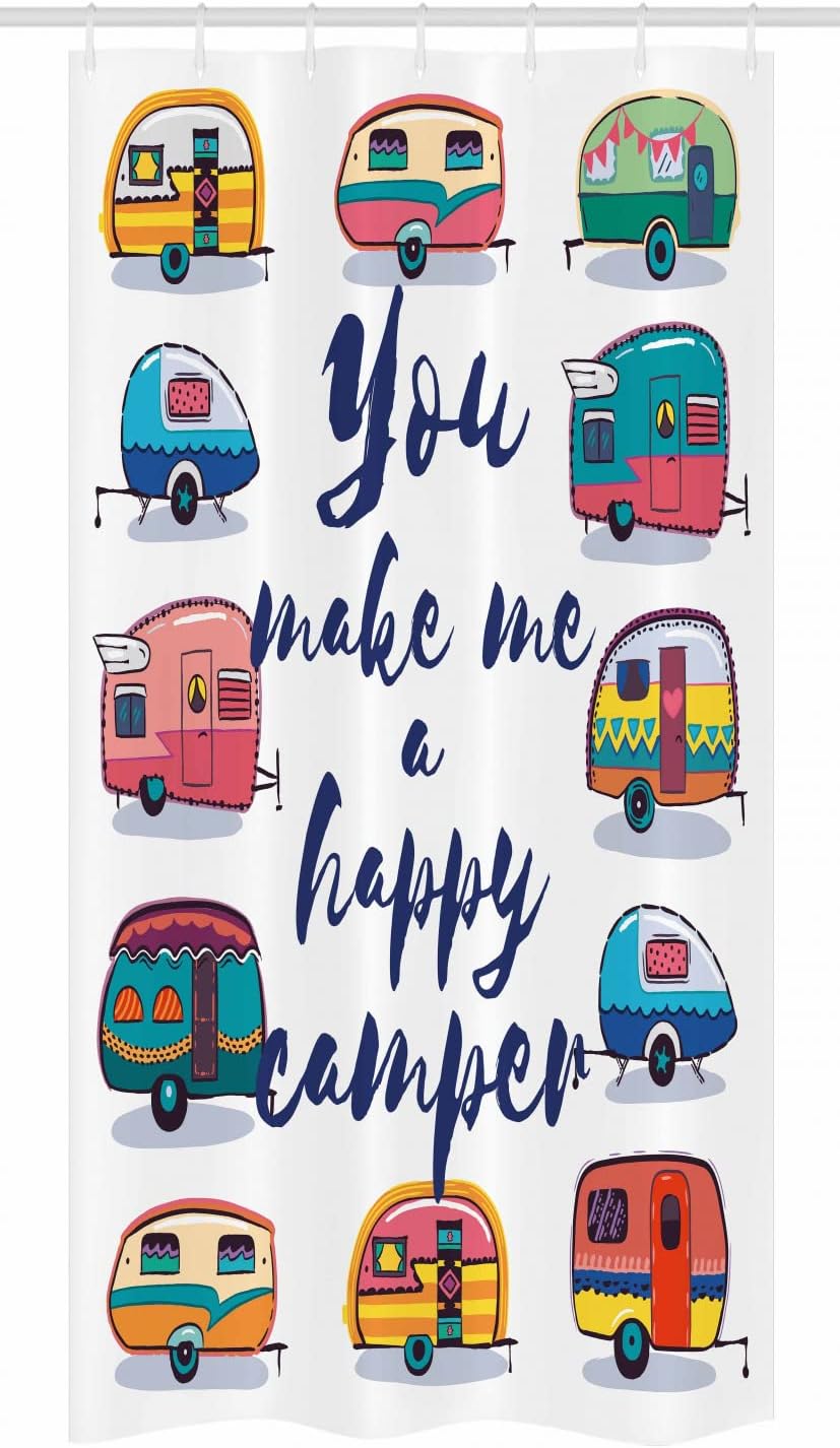 Ambesonne Camper Stall Shower Curtain Set