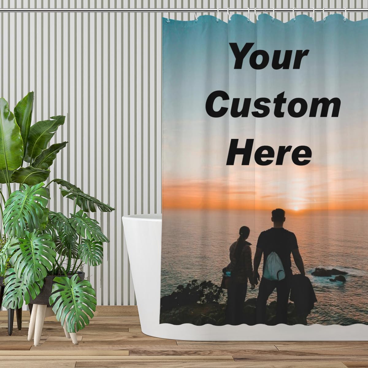 Custom Shower Curtain Personalized 72x84 Inch