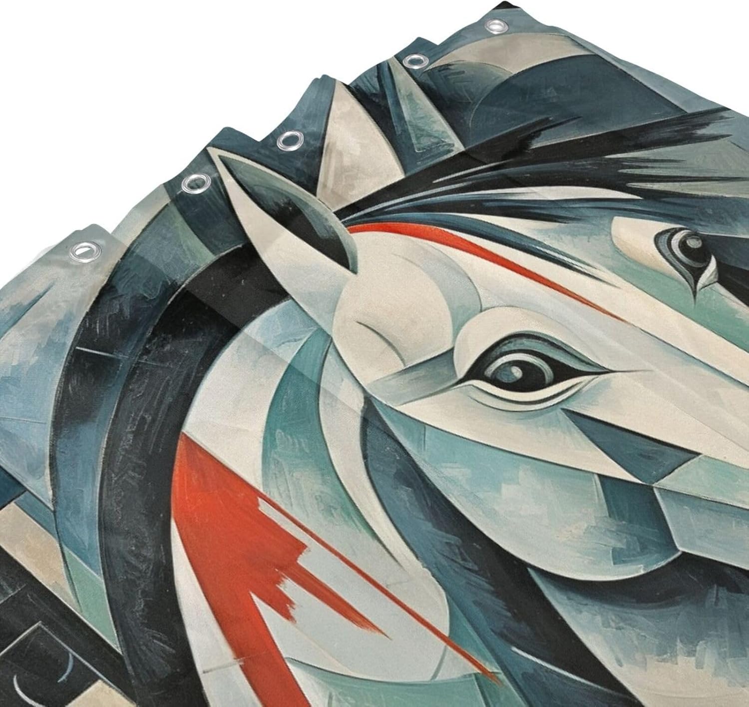 DAOWANGZUO Horse Shower Curtain Set 72x72in