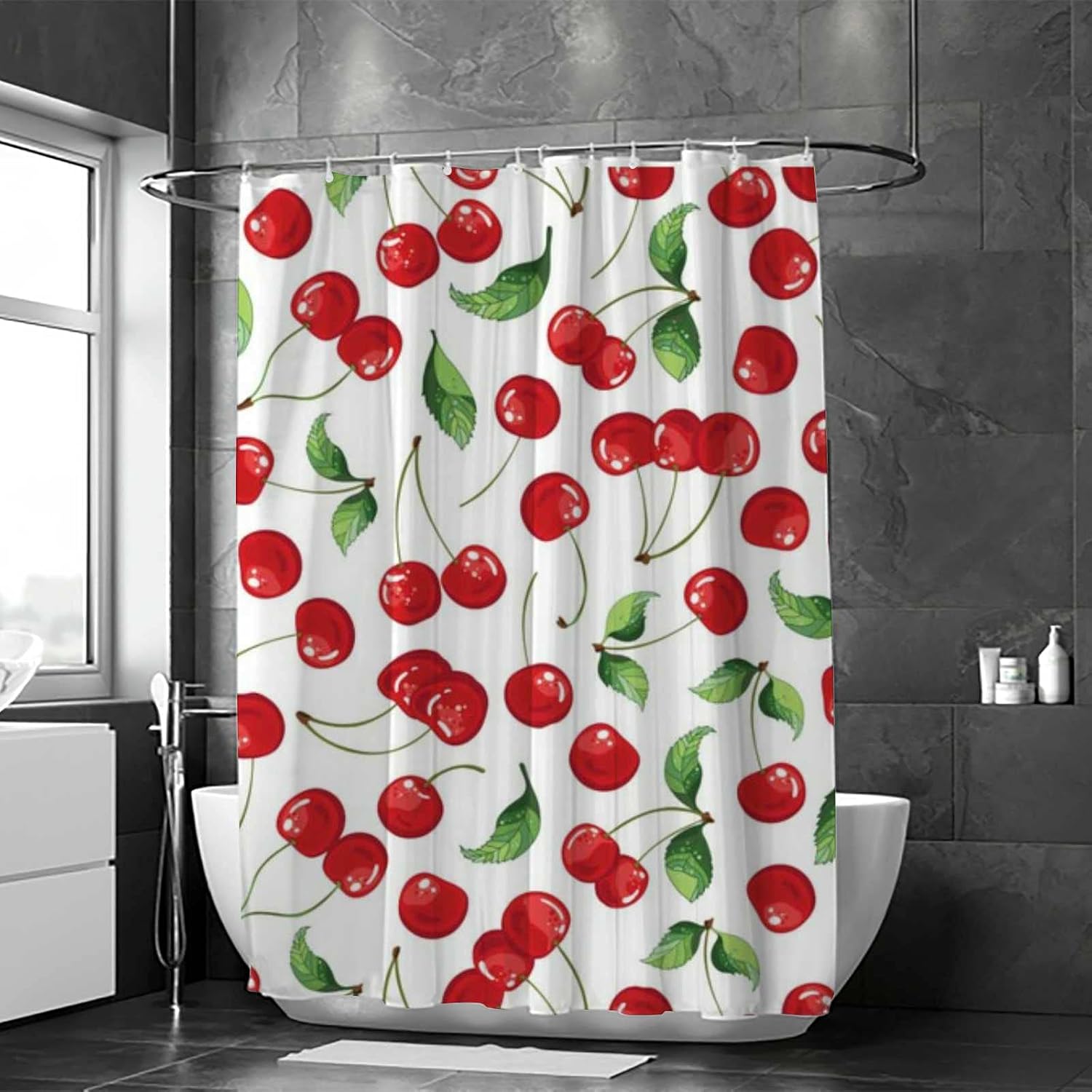 CHIGUA Waterproof Shower Curtain Set with Durable Hooks