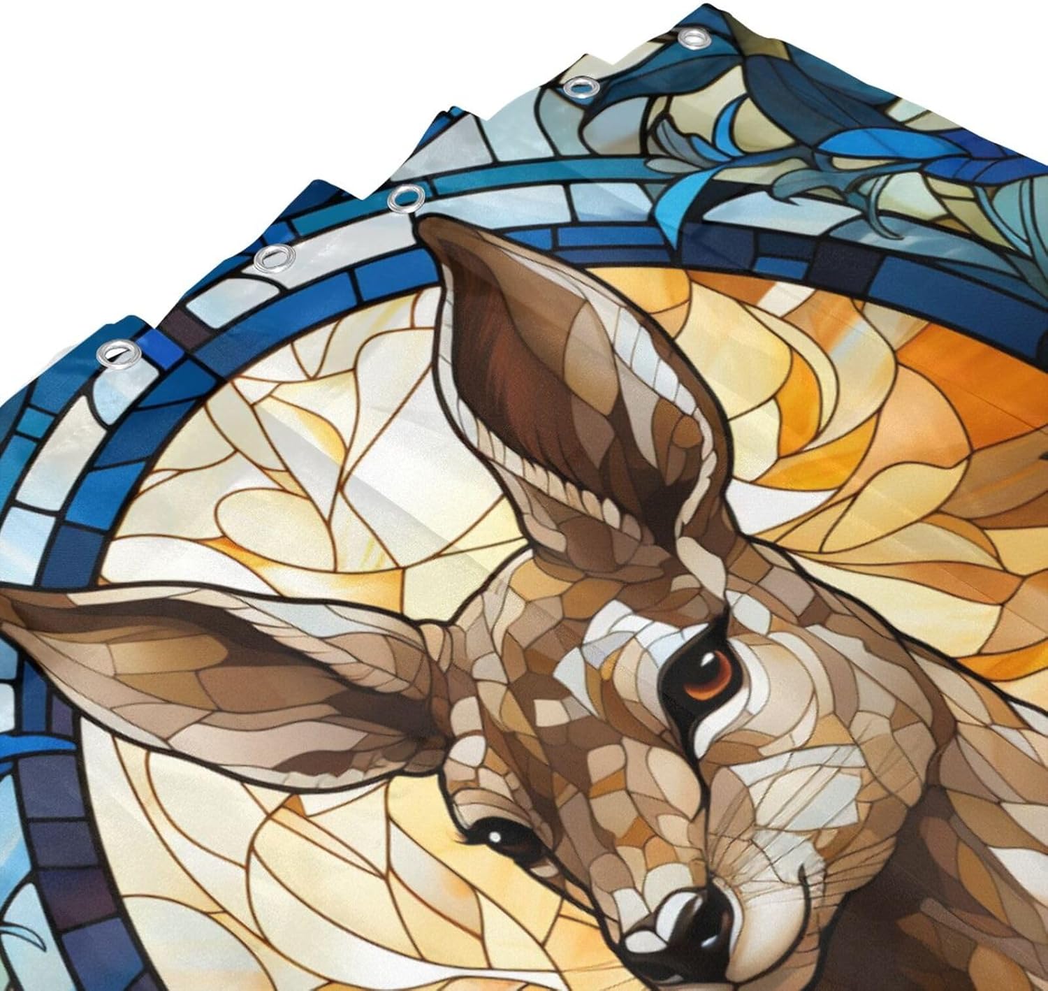 DAOWANGZUO Kangaroo Shower Curtain Set 72x72in
