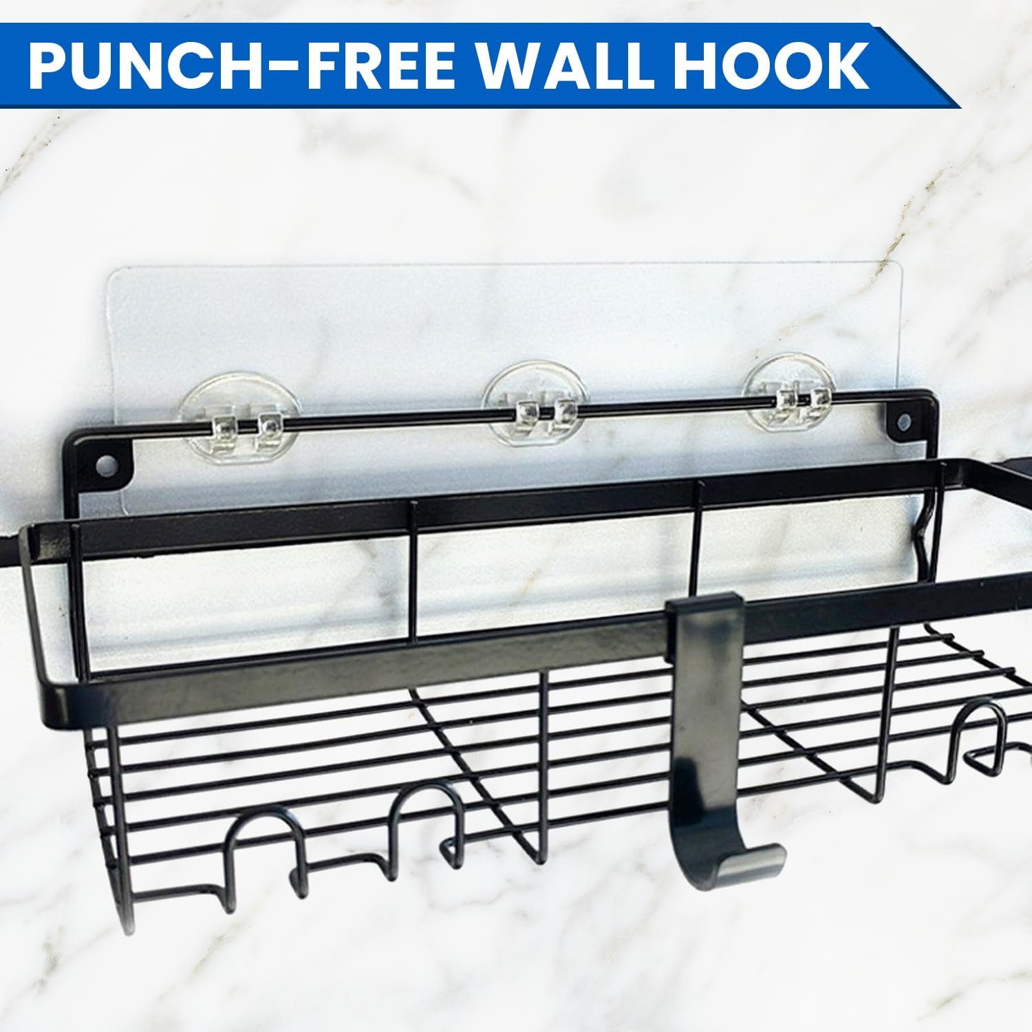 KNCLUX 2 Pcs Adhesive Shower Caddy Replacement 1