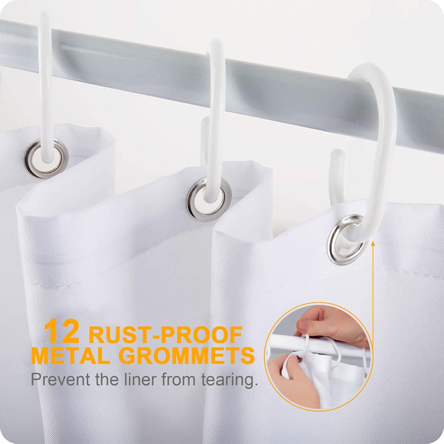 Custom Shower Curtain Personalized Funny DIY Waterproof with 12 Hooks