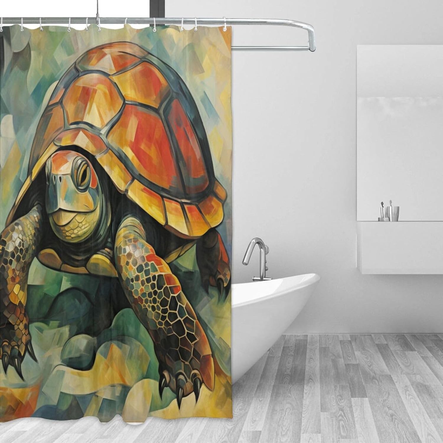 DAOWANGZUO Sea Turtle Shower Curtain Set