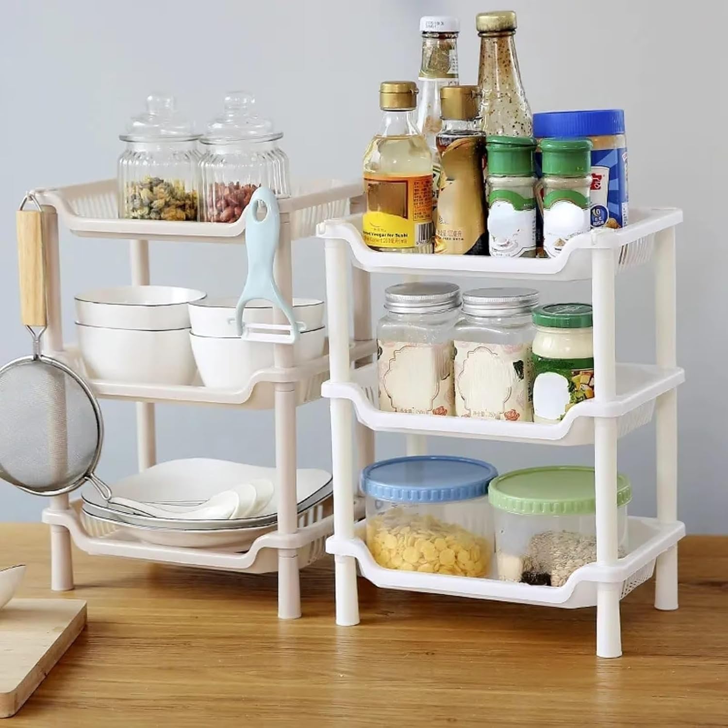3 Tier Shower Caddy Organizer Shelf in White