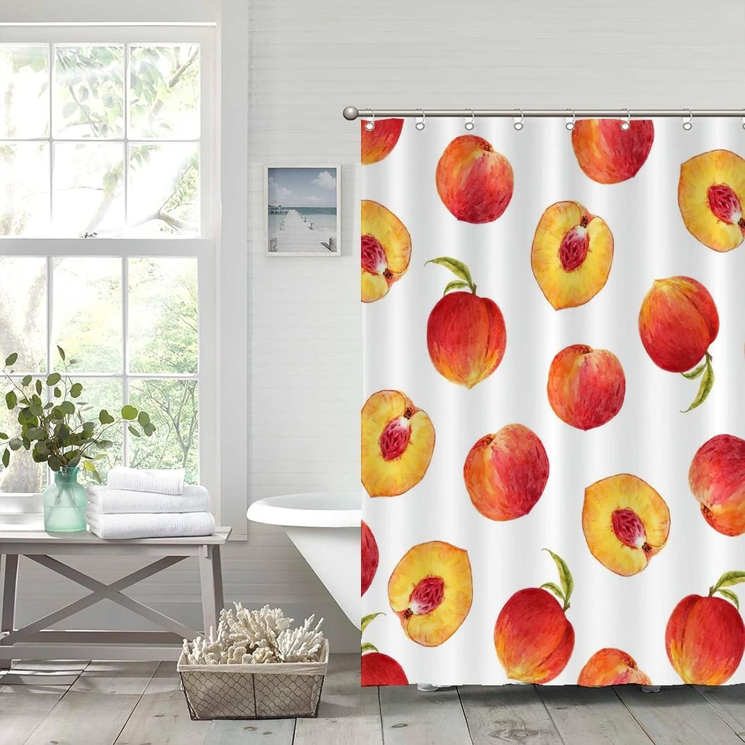 Funny Fruit Shower Curtain Liner Set 59 x 71