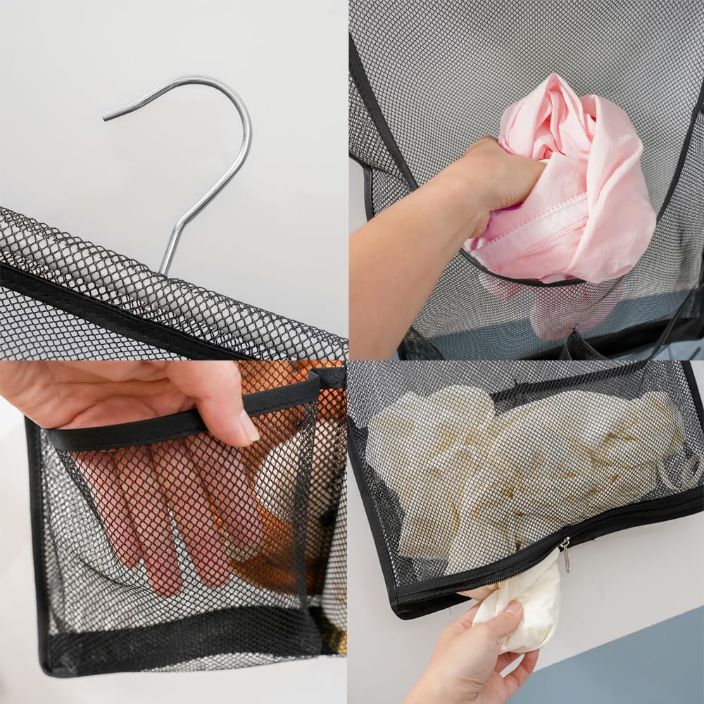 Jelier Hanging Mesh Storage Caddy for Kids
